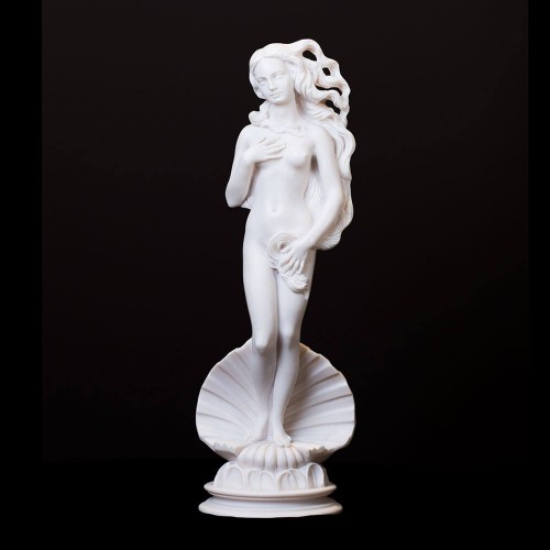 APHRODITE ROSE FROM THE FOAM OF THE SEA ALABASTER STATUE - AL051N906-41