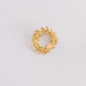 Greek Olive wreath silver gold plated pendant - ME049ME995.6GR