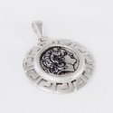 Alexander the Great Coin framed with meander silver 925 - ME050ME471.17.9.GR