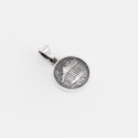 Parthenon temple of Acropolis silver pendant - ME050ME282.3.5.GR