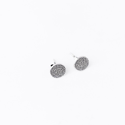 Σκουλαρίκια Δίσκος της Φαιστού ασήμι - ΣΚ050ΣΚ275.1.4.GR 