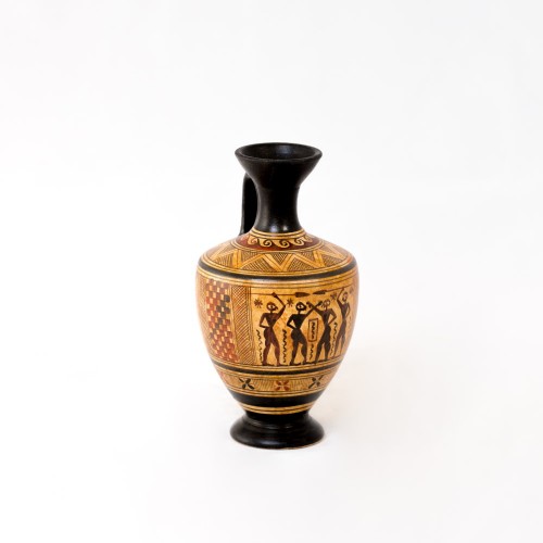 Geometric Olpe with warriors - GV058COD115