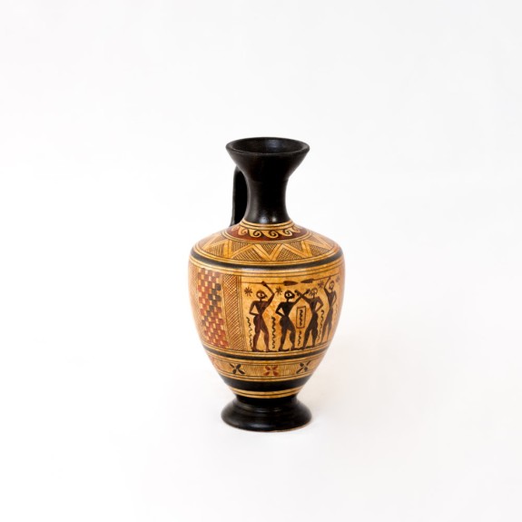 Geometric Olpe with warriors - GV058COD115