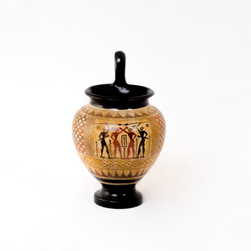 Geometric Olpe with warriors - GV058COD121