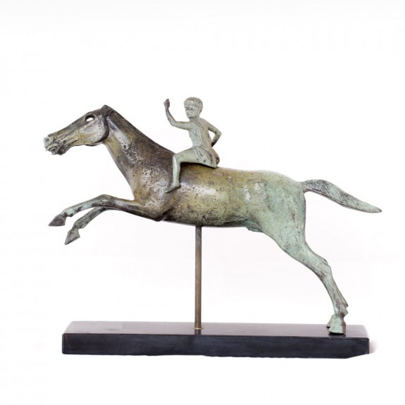 Jockey of Artemision bronze greek handmade statue - BR0052COD00003 Jockey of Artemision bronze greek handmade statue - BR0052COD00003
