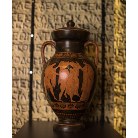 handmade ceramic red figure amphora CLV05800PH59.2 handmade ceramic red figure amphora CLV05800PH59.2