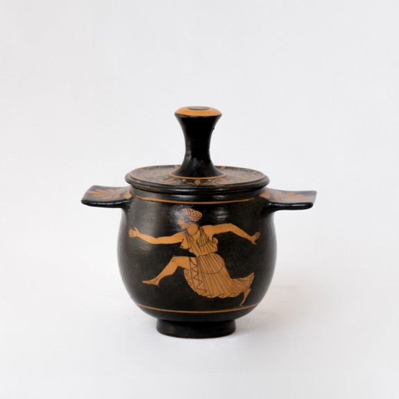 BLACK FIGURE CERAMIC PYXIS CLV058CODPH66 BLACK FIGURE CERAMIC PYXIS CLV058CODPH66