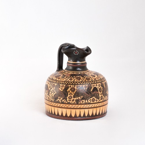handmade ceramic Corinthian oinochoe  - CORV058COD97