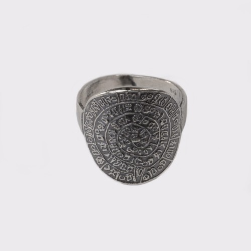 Δαχτυλίδι Δίσκος της Φαιστού Ασήμι 925 χειροποίητο - DA050DA156.5.0.GR     