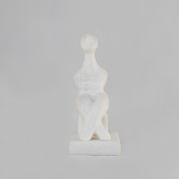 MARBLE seated figurine 14,5x6x9 cm-SM070SM53 MARBLE seated figurine 14,5x6x9 cm-SM070SM53