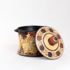 Minoan pottery ceramic box Decorated with dolphins - MYC065COD373/B
