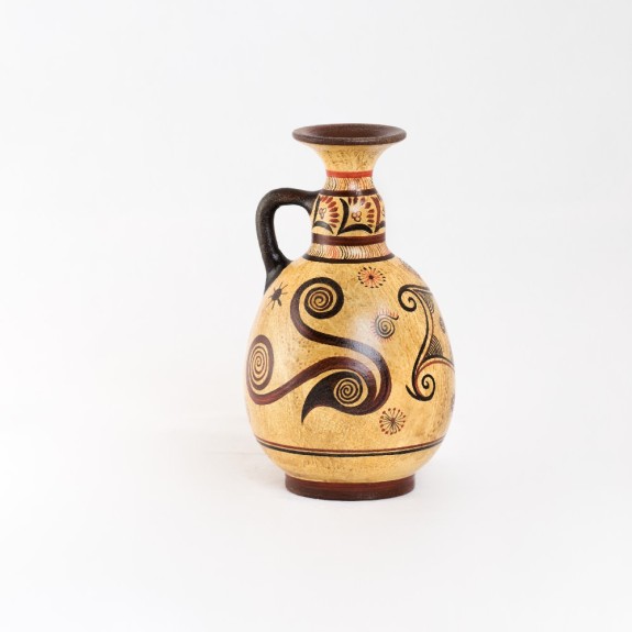Minoan ceramic olpe with spirals - MYC065COD103/12 Minoan ceramic olpe with spirals - MYC065COD103/12