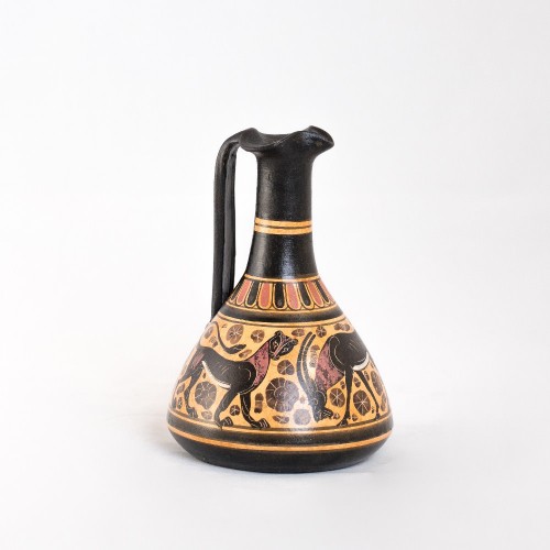 handmade ceramic Corinthian lagini  - CORV058COD95