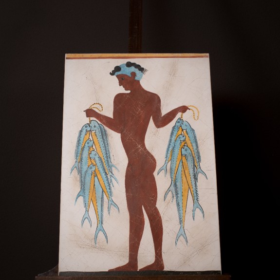 Ο ΨΑΡΑΣ, ΕΛΛΗΝΙΚΗ ΤΟΙΧΟΓΡΑΦΙΑ Νωπογραφία (fresco)70Χ45Χ2 ΕΚ.- FR064